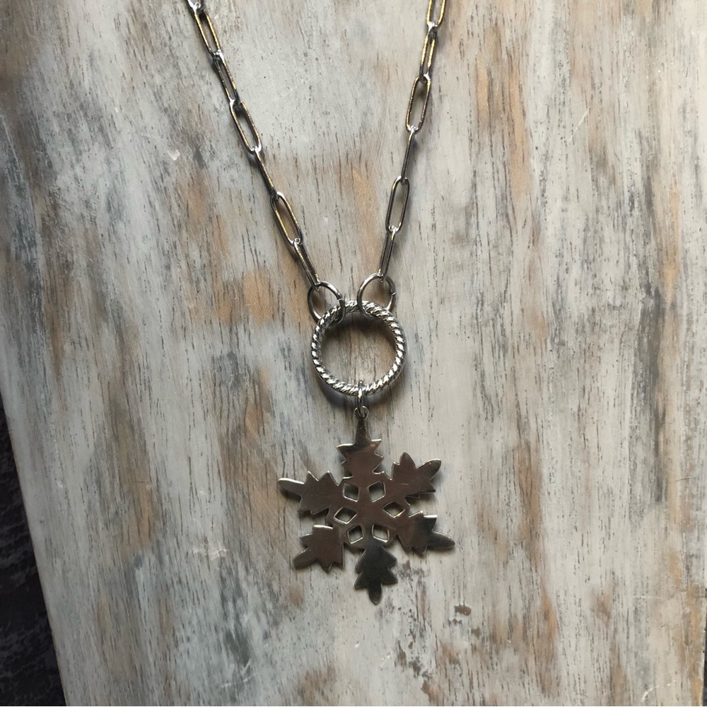 Sterling Snowflake Necklace